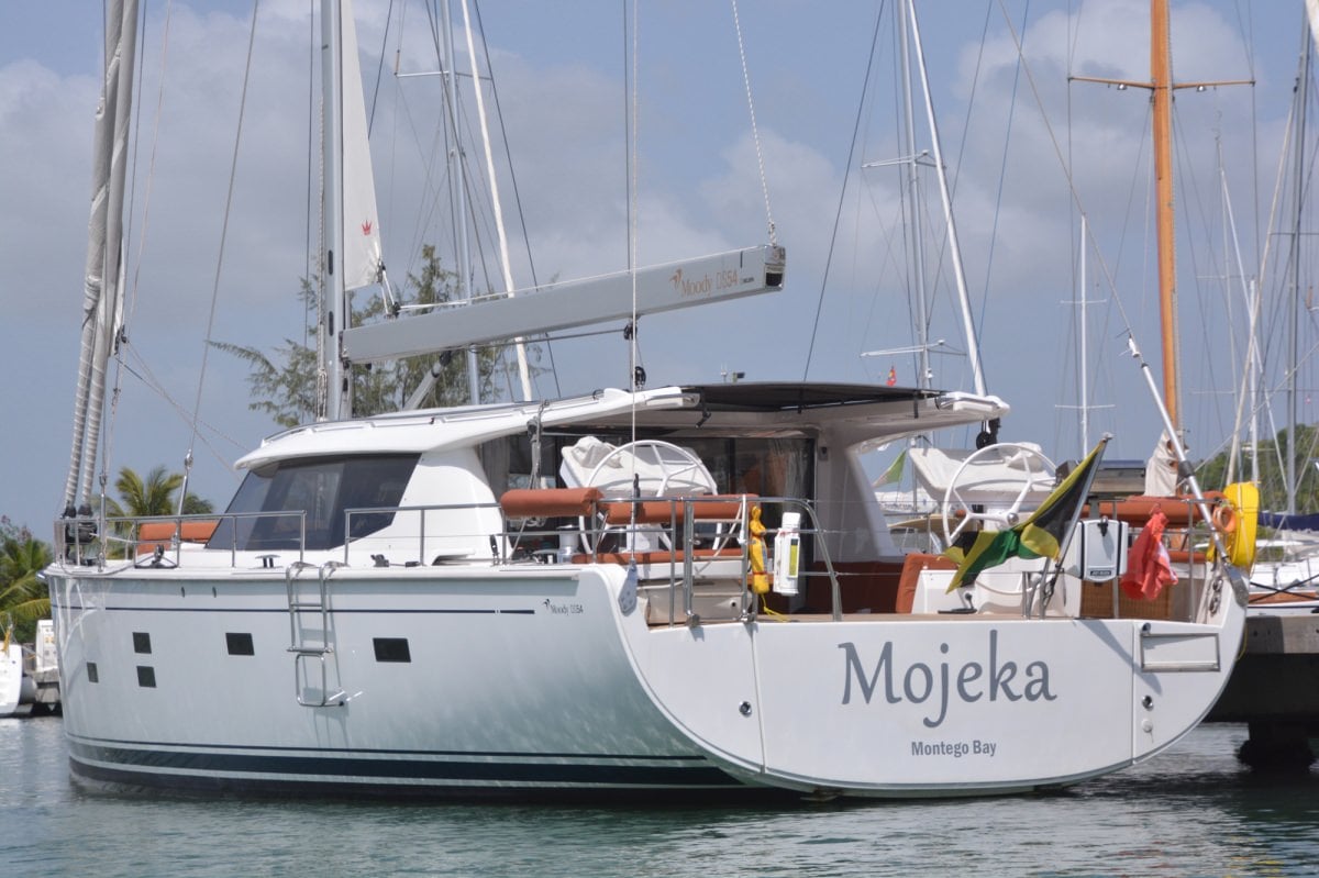 Sailing Yacht 'MOJEKA' At the dock, 6 PAX, 2 Crew, 56.00 Ft, 17.00 Meters, Built 2014, MOODY
