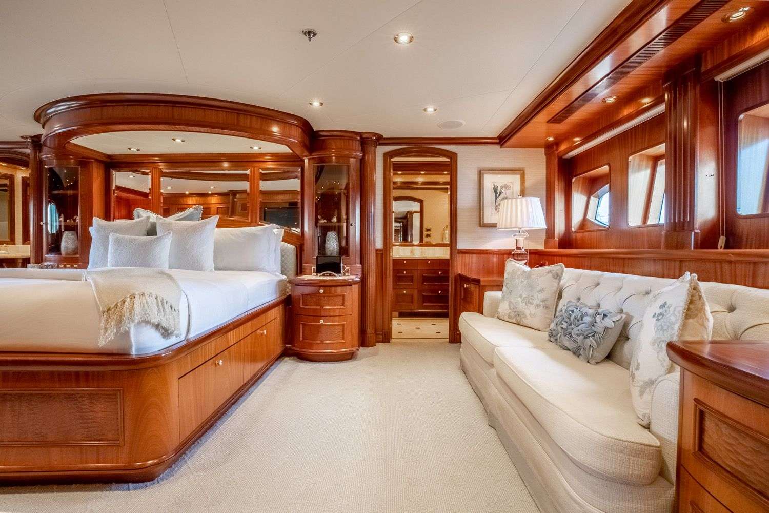 Motor Yacht 'MISS STEPHANIE' Owner's Stateroom, 10 PAX, 8 Crew, 138.00 Ft, 42.00 Meters, Built 2004, Richmond Yachts, Refit Year 2018