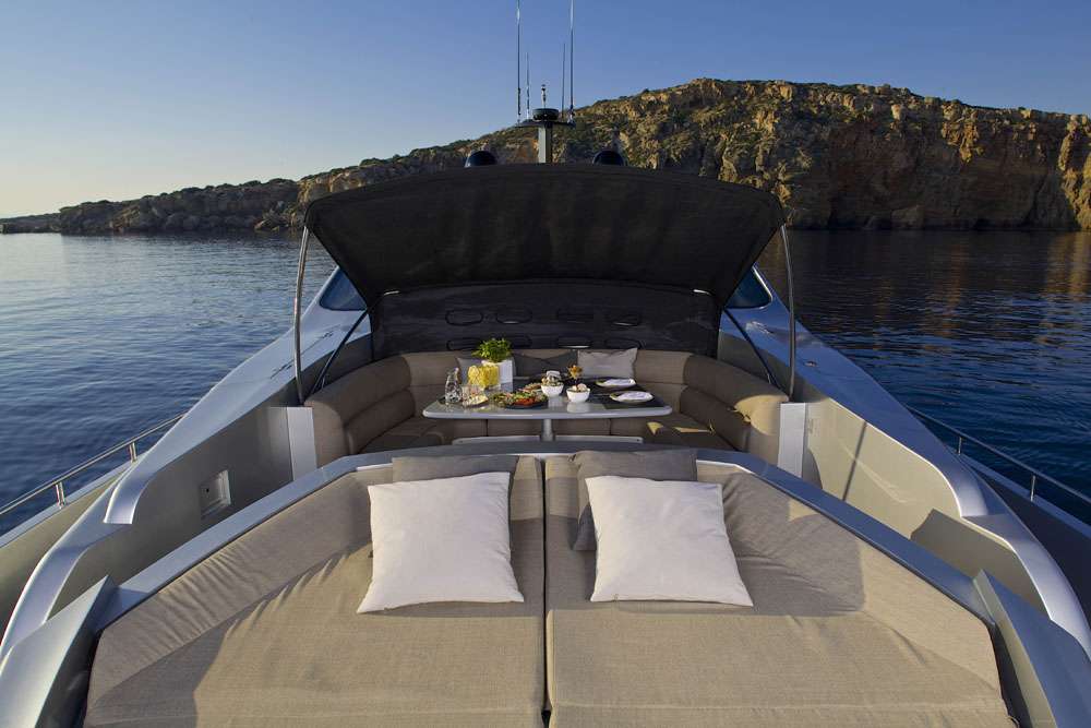 Motor Yacht 'SOLARIS' Bow sundbeds, 10 PAX, 5 Crew, 90.00 Ft, 27.44 Meters, Built 2009, Pershing, Refit Year 2014