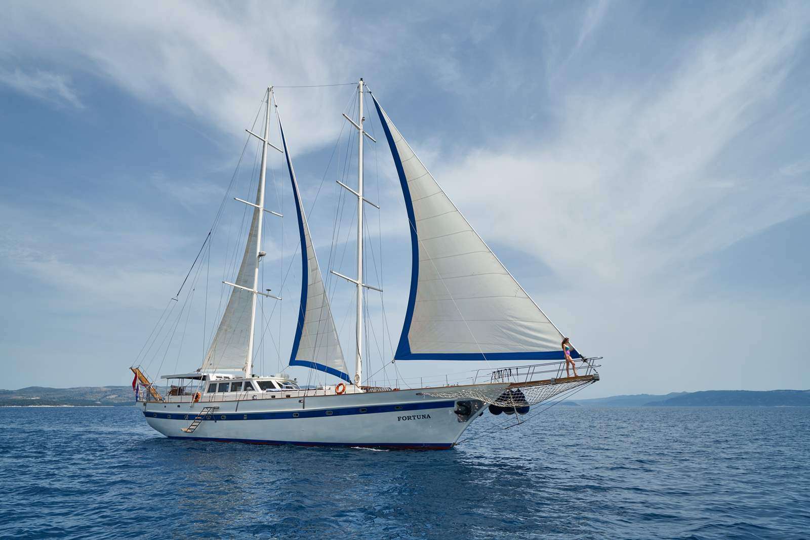 Motor Sailing Yacht 'FORTUNA', 12 PAX, 4 Crew, 108.00 Ft, 33.00 Meters, Built 1994, Aegean Build, Refit Year 2014