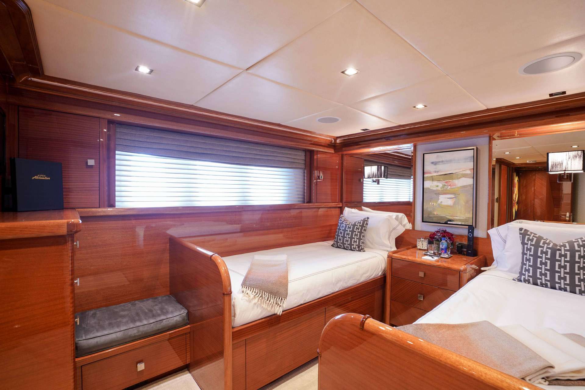 Motor Yacht 'ASPEN ALTERNATIVE' Twin Guest Stateroom, 10 PAX, 9 Crew, 164.00 Ft, 50.00 Meters, Built 2010, Trinity Yachts, Refit Year 2022
