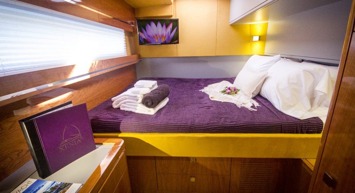 Catamaran Yacht 'XENIA50' Queen guest cabin 2, 6 PAX, 50.00 Ft, 15.00 Meters, Built 2015, Privilege