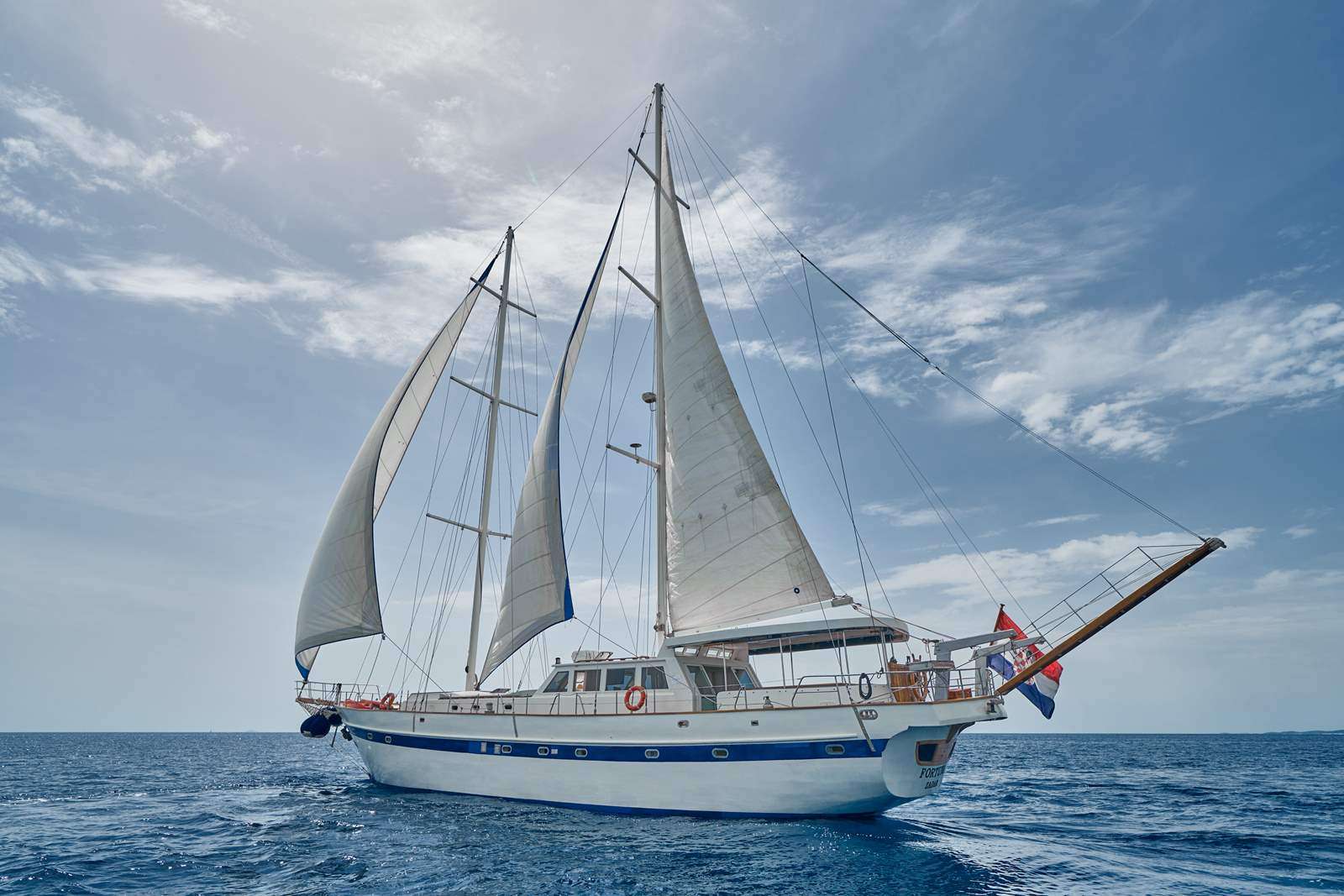 Motor Sailing Yacht 'FORTUNA', 12 PAX, 4 Crew, 108.00 Ft, 33.00 Meters, Built 1994, Aegean Build, Refit Year 2014
