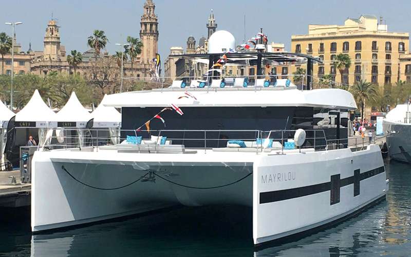 Motor Yacht 'MAYRILOU' Mayrilou in Barcelona, 10 PAX, 4 Crew, 68.00 Ft, 20.00 Meters, Built 2017, Sunreef Yachts