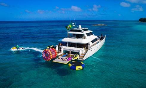 Motor Yacht 'ATLANTIS II' Water Toys galore!, 8 PAX, 80.00 Ft, 24.39 Meters, Built 2005, Sun Boats, Refit Year Major refit 2015! New furnishings, complete paint, upgraded everything! 