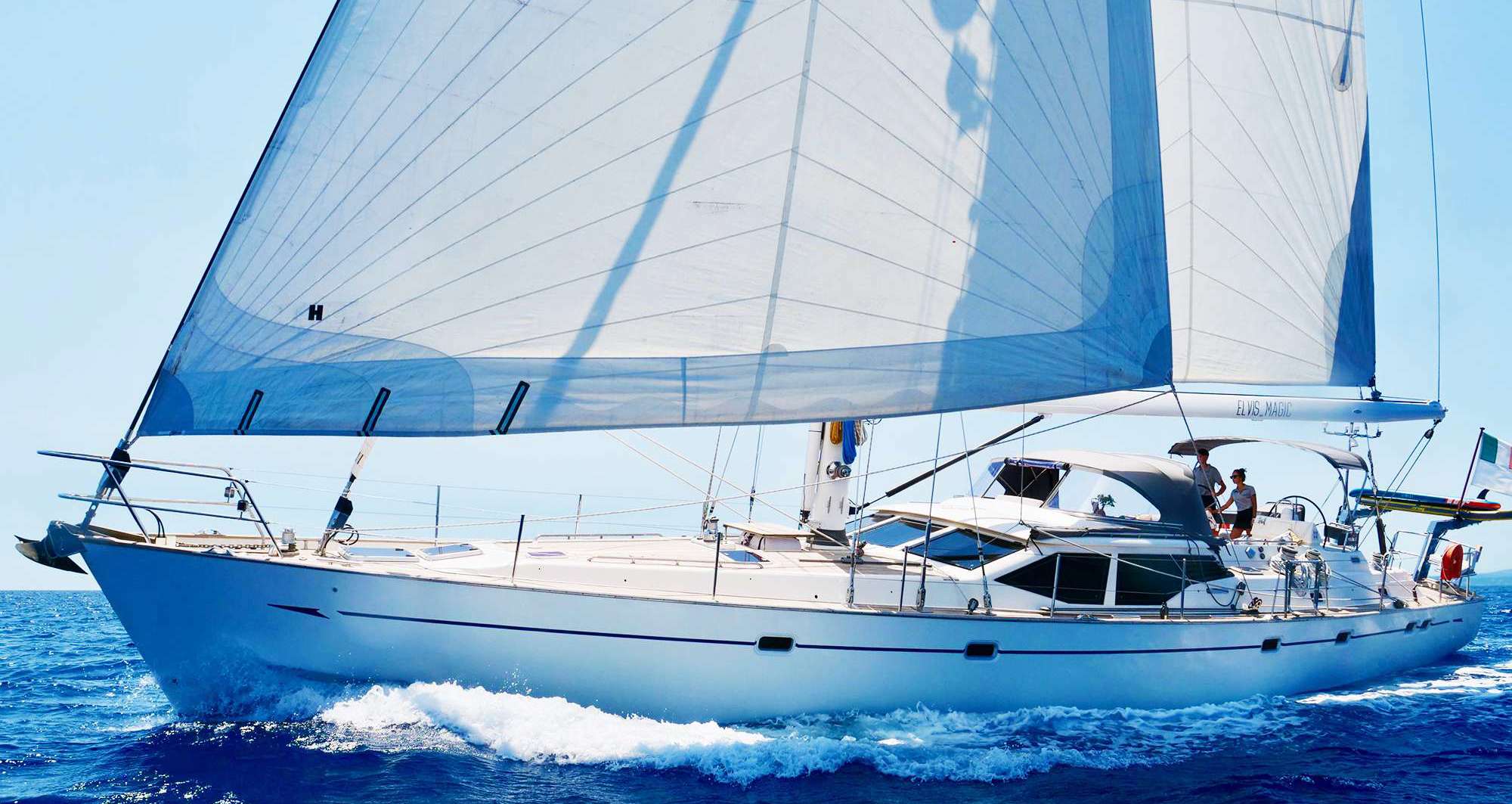 Sailing Yacht 'ELVIS MAGIC', 6 PAX, 2 Crew, 66.00 Ft, 20.00 Meters, Built 2003, Oyster Marine, Refit Year 2012 - Main engine - Perkins Sabre 225ti 2016 - Generator - Northern lights 11kw, Bow thruster hydraulic motor and blades 2017 - Rig pulled and servi