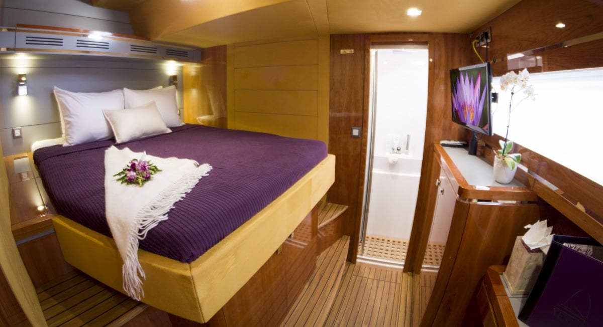 Catamaran Yacht 'XENIA50' Queen guest cabin 1, 6 PAX, 50.00 Ft, 15.00 Meters, Built 2015, Privilege
