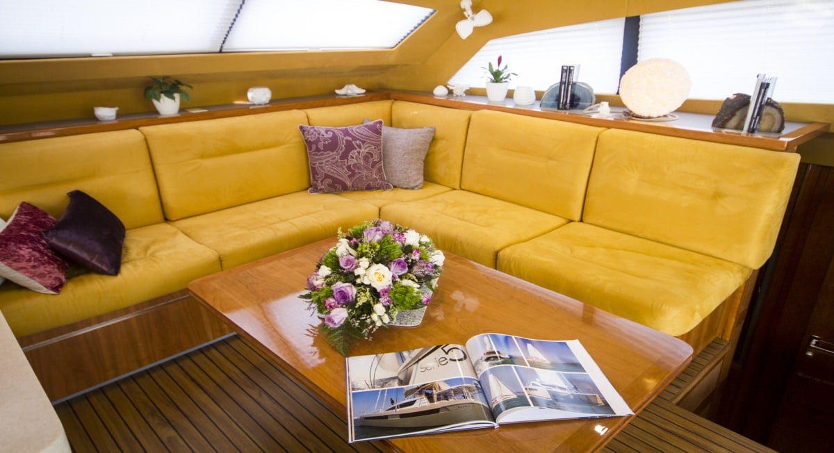 Catamaran Yacht 'XENIA50' Salon lounge area, 6 PAX, 50.00 Ft, 15.00 Meters, Built 2015, Privilege