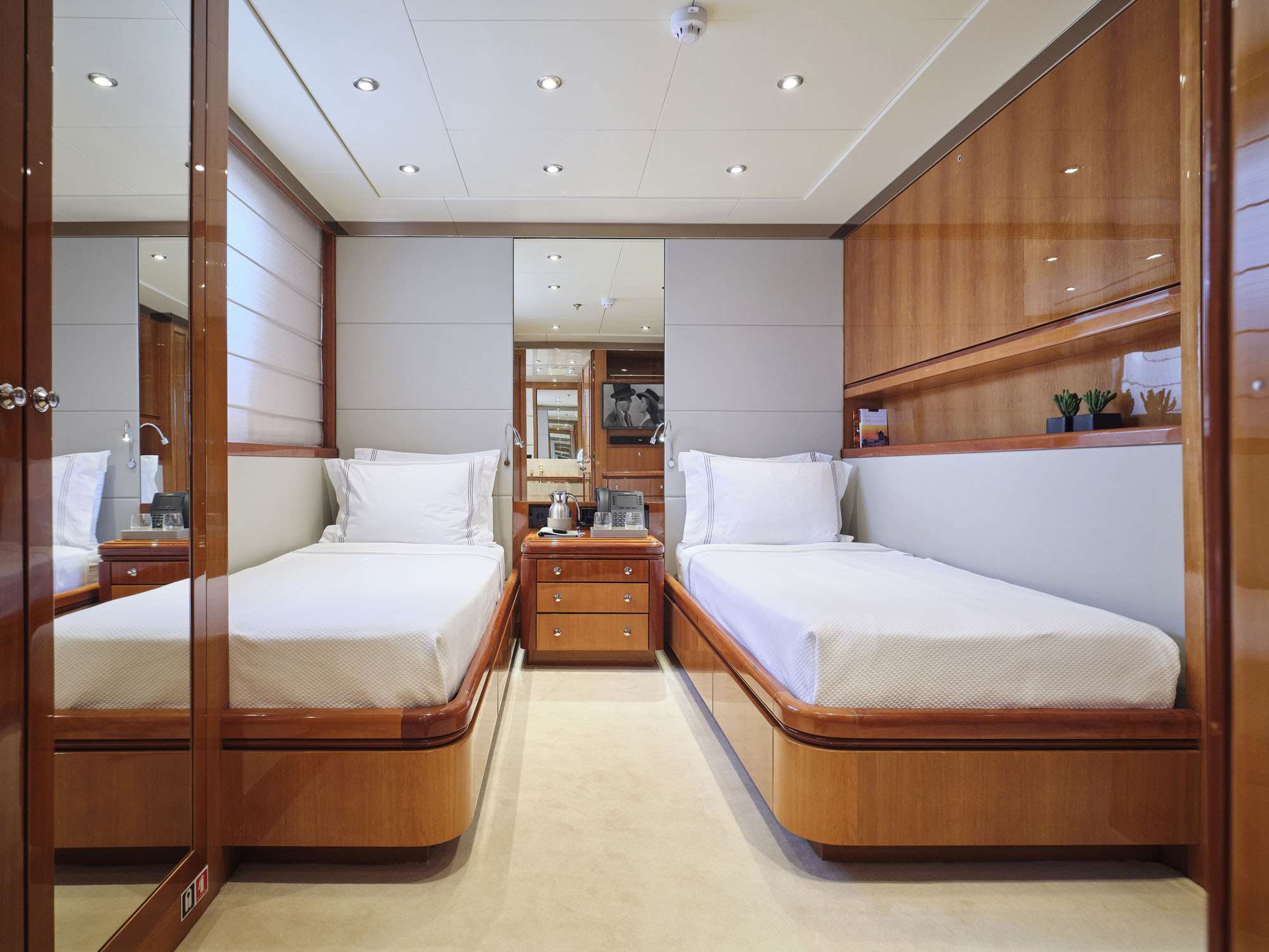 Motor Yacht 'INVADER' Twin Stateroom with pullman berth, 12 PAX, 12 Crew, 164.00 Ft, 50.00 Meters, Built 1999, Codecasa, Refit Year 2019