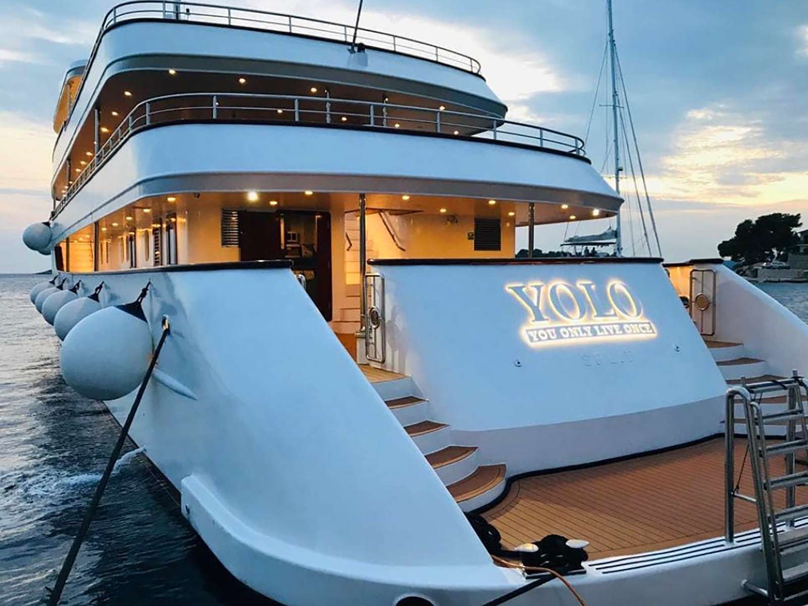 yacht named yolo