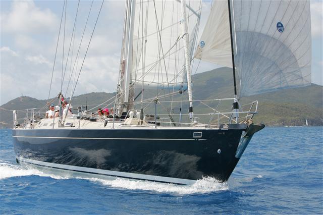 Christmas Yacht Charter on Pacific Wave in the BVI Picture of the Pacific Wave on a Christmas Yacht Charter